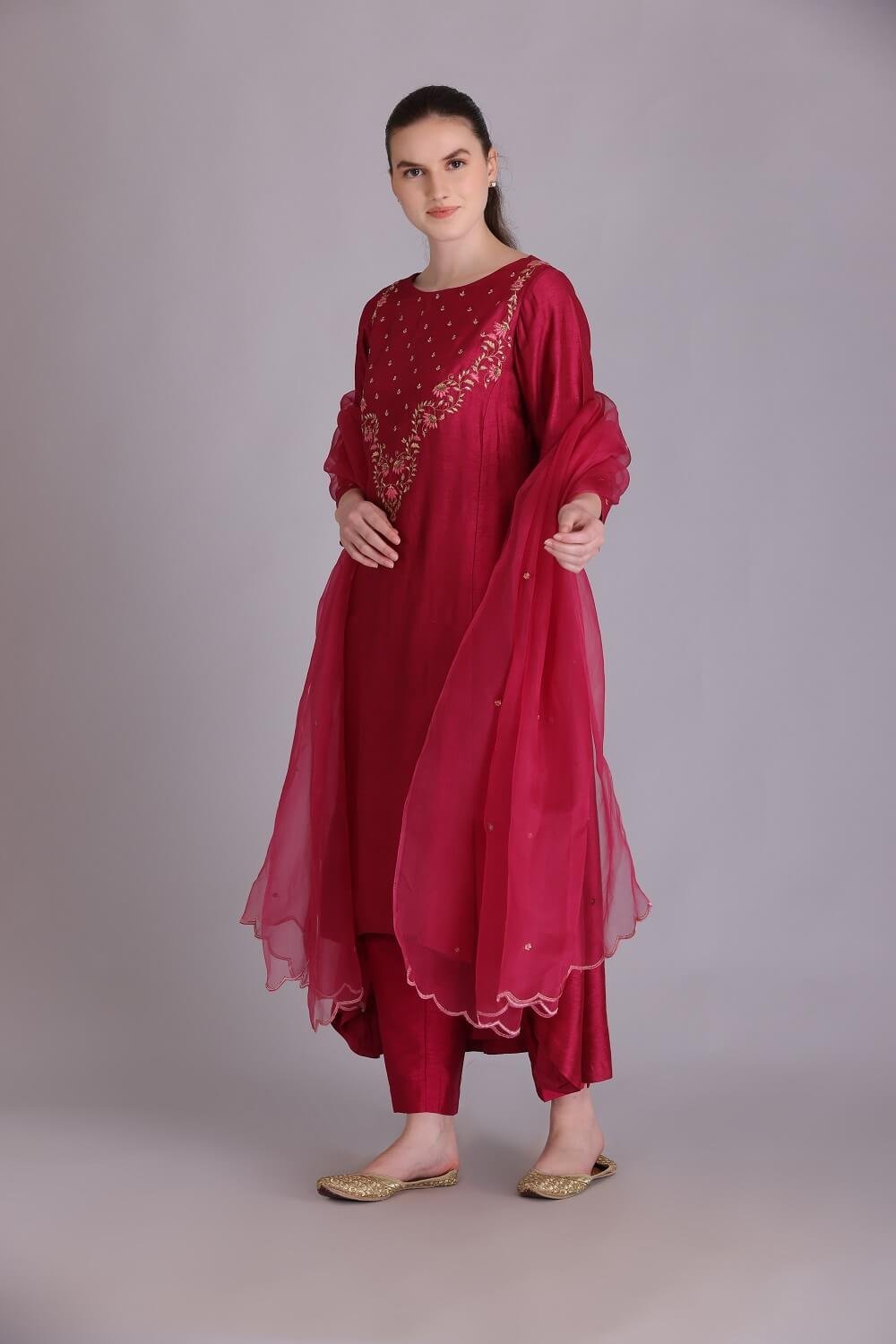 Falsa zardozi embroidered kurta Set – M3/04